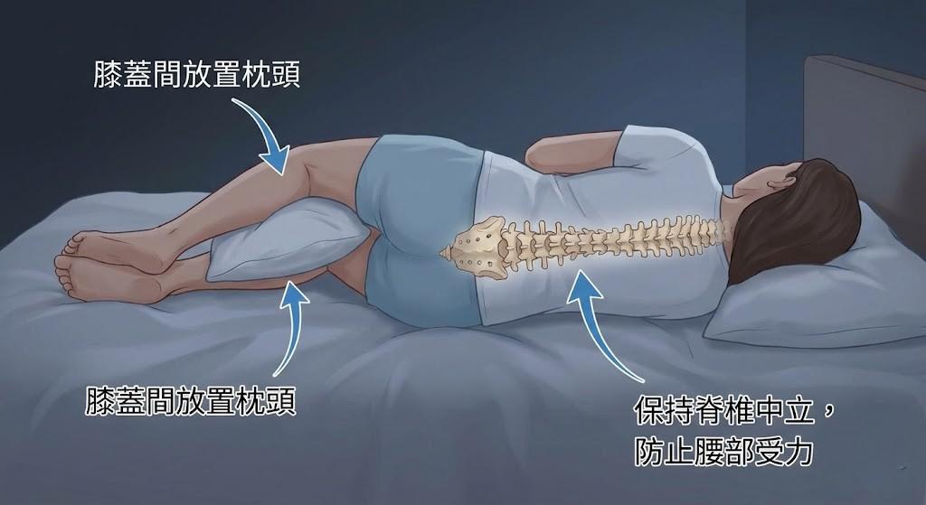 物理治療師建議的黃金睡姿